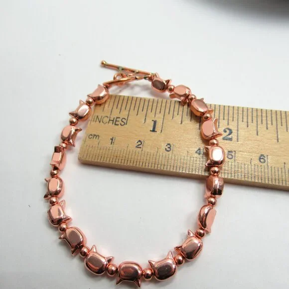 Copper Cat bracelet - Picture 9 of 11